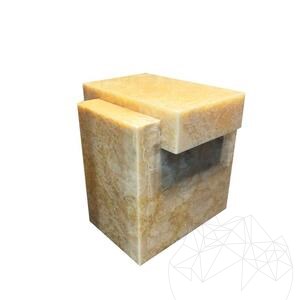 Narancssárga Onyx Quadra asztal