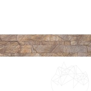 Rugalmas márványbőr panel 3D Express - Rain Forest Brown, 60x15 cm, öntapadós 3M beltéri csempézéshez, bútorhoz