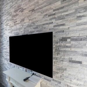 Platino márvány falburkoló panel, 15 x 60 cm