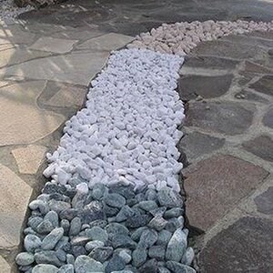 Thassos márvány kavics, 1-3 cm 20 kg, os zsák 20 kg-os zsák