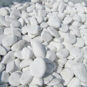 Thassos márvány kavics, 6-10 cm KG
