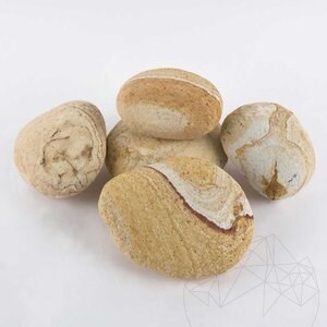 Szivárvány homokkő kavics 10-30 cm KG