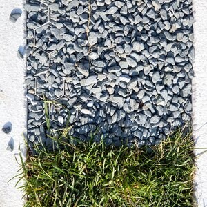 Sötétszürke kavics, 0-1 cm, KG