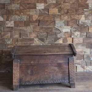 Slate Rusty Brown Natur, 10 cm x LL | Dekoratív kő - függőleges csempe, Kültéri-kültéri burkolat