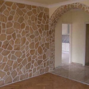 Rhodos Polygonal Slate - Természetes kő beltéri / kültéri | frontok, burkolatok és járdák számára 