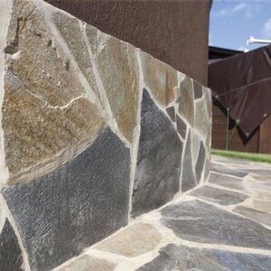 AquaBlue Polygonal Slate - Patio Flagstone Slabs, teraszburkolólapok