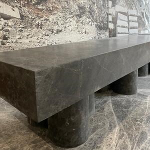 PureMess Ceppo márvány kerti pad, 180 x 50 x 44 cm, 180 x 50 x 44 cm