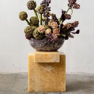 Narancssárga Onyx Quadra asztal