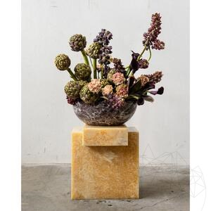 Narancssárga Onyx Quadra asztal