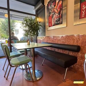 Ópium vörös töltött és polírozott travertin tábla, 2 cm