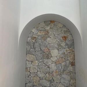 Kültéri poligonális márvány Rock Face Blue homlokzatburkolat