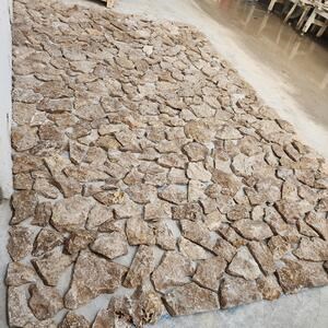 Kültéri poligonális Travertin  Rock Face Noce homlokzatburkolat
