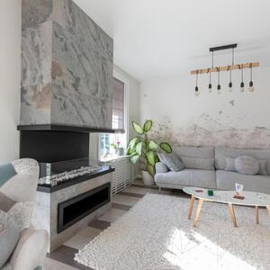 Rugalmas Slate SKIN Ultra-Flex 2mm - Őszi fehér, 185 x 61 cm| Kő falakhoz, bútorokhoz, homlokzatokhoz és vizes