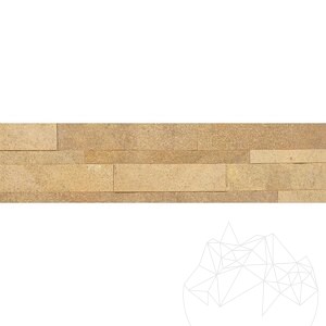 Homokkő Rugalmas Homokkő SKIN Panel Express - Homoksárga, 60x15 cm, öntapadós 3M beltéri falburkolatokhoz Bútorokhoz