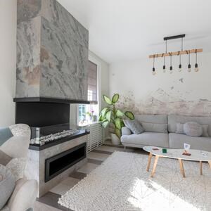 Rugalmas Slate SKIN Ultra-Flex 2mm - Őszi fehér, 122x61 cm | Kő falakhoz, bútorokhoz, homlokzatokhoz és vizes