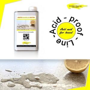 Safe Marble Satin Professzionális készlet, 100 ml: Korrózióvédelem (citrom, bor, gyümölcslevek, ecet stb.) szatinált kőfelületekhez