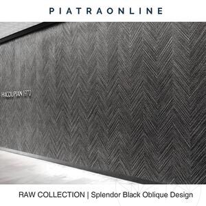 Splendor Black Oblique Design Födém, 2 CM
