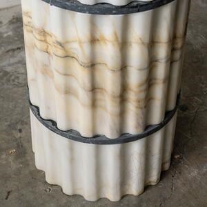 Fürdőszoba mosogató - TAO Arabescato Oro bordás márvány, 42 x 85 cm