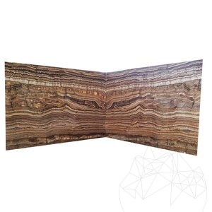 Csiszolt onyx tigrispalánk, 2 cm