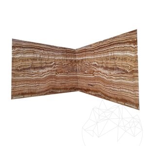 Csiszolt onyx tigrispalánk, 2 cm