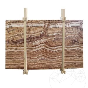 Csiszolt onyx tigrispalánk, 2 cm