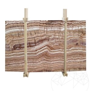 Csiszolt onyx tigrispalánk, 2 cm