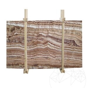 Csiszolt onyx tigrispalánk, 2 cm