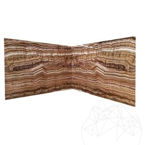 Csiszolt onyx tigrispalánk, 2 cm