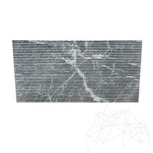 Bordázott Tinos Edge márvány, 2 cm