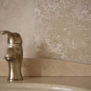 Classic PREMIUM Keresztbe vágott csiszolt Travertin Vakolt, 45.7 x 30.5 x 1.2 cm