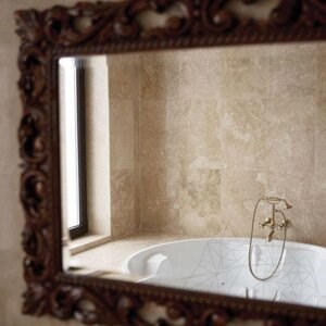 Classic PREMIUM Keresztbe vágott csiszolt Travertin Vakolt, 45.7 x 30.5 x 1.2 cm