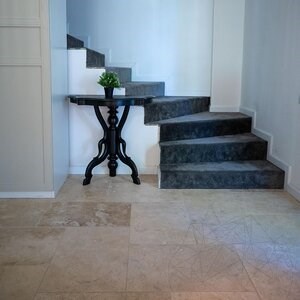 Classic Cross Cut Tumbled Travertin, 61 x 40.6 x 1,2 cm - Economy