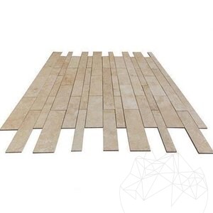 Classic Cross Cut PREMIUM csiszolt travertin deszkakészlet, 1.2 cm