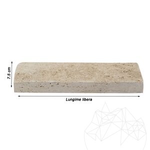 Klasszikus Splitface Travertin, 7,5 cm x FL x 2,2 cm