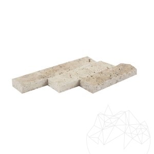 Többszínű Splitface travertin 7,5 cm x FL x 2,2 cm