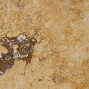 Sárga keresztmetszetű csiszolt travertin, 61 x 30.5 x 1.2 cm