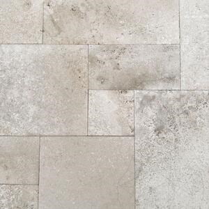 Valencia Cross Cut bukdácsolt travertin francia mintás készlet 1,2 cm