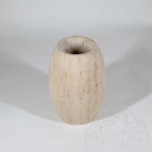 Pisa Classic Riven Travertin váza, 30 x 20 x 20 cm