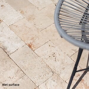 Classic Cross Cut Tumbled Travertin, 15.2 x 30.5 x 3 cm - Economy