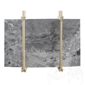 Grigio Superiore keresztbe vágott csiszolt márványlap, 2 cm