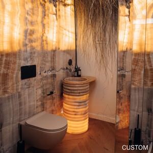 Fürdőszobai mosdókagyló - Tao Onyx, 42 x 68 cm