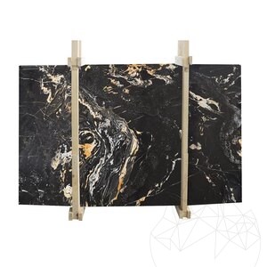 Nero Picasso Csiszolt márványlap, 2 cm