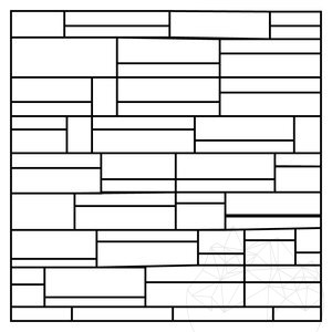 Multi Slate csíkos falburkolati panel, 15 x 60 cm