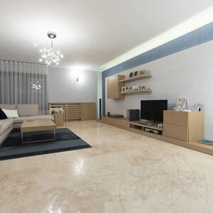 Classic PREMIUM keresztmetszetű polírozott travertin, 122 x 61 x 1.2 cm