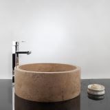 Fürdőszobai mosdókagyló - Latte Travertin RS-22, 41.5 x 15 cm