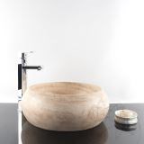 Fürdőszobai mosogató - Klasszikus travertin RS 21, 42 x 15 cm