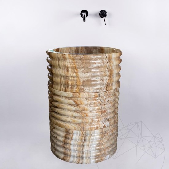Fürdőszobai mosdókagyló - Tao Onyx, 42 x 68 cm