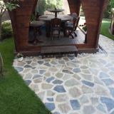 AquaBlue Polygonal Slate - Patio Flagstone Slabs, teraszburkolólapok