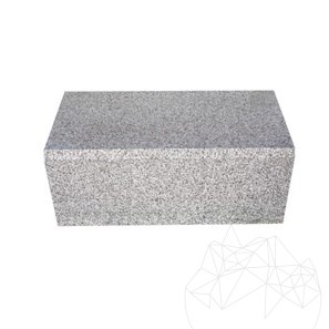 Bianco Sardo Gránit szegélykő, ferde 1 L,  20 x 25 x 50 cm