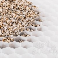 Landscape Spacer Design System for Gravel stability, fehér, 1176 x 764 x 32 mm
